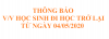THÔNG BÁO VỀ VIỆC HỌC SINH ĐI HỌC TRỞ LẠI TỪ NGÀY 04/05/2020