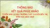 THÔNG BÁO KẾT QUẢ PHÚC KHẢO TUYỂN SINH VÀO LỚP 10 TRƯỜNG THPT CHUYÊN BẾN TRE NĂM HỌC 2023-2024