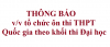 Thông báo tổ chức ôn thi THPT Quốc gia theo khối thi Đại học